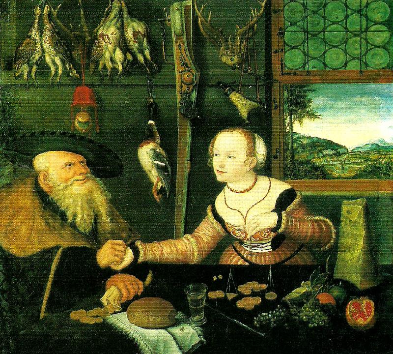 Lucas  Cranach betalning Sweden oil painting art